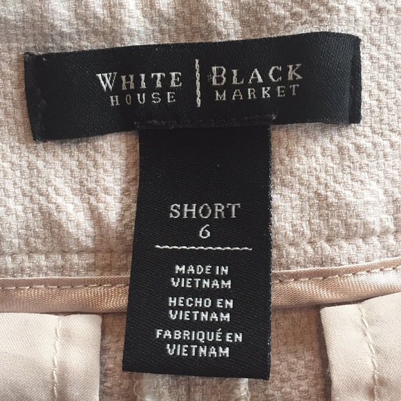 White House Black Market oatmeal color shorts - Picture 4 of 7